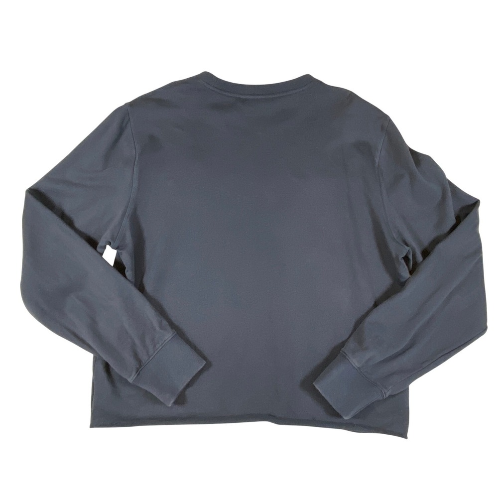 Psycho Bunny Kids Long Sleeve Crew Neck Tee Gray Embroidered Bunny Logo Size L - Picture 2 of 5